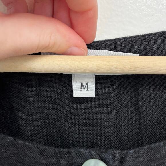 NWT Bryn Walker Linen A-Line Lagenlook Ruched Asymmetrical Art to Wear Tunic Med - Picture 9 of 14